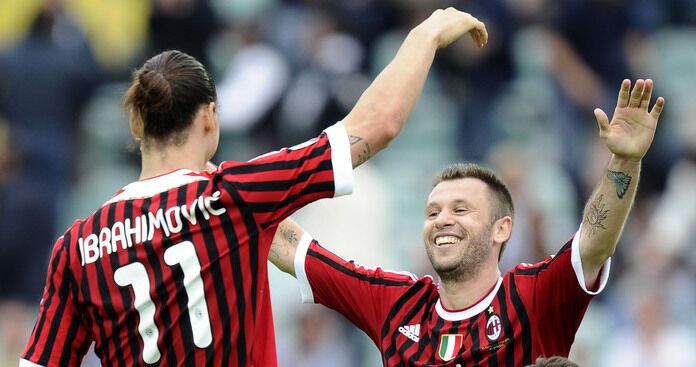 Siena-Milan serie A Ibrahimovic Cassano