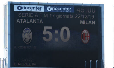 Tabellone Atalanta-Milan