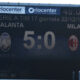 Tabellone Atalanta-Milan