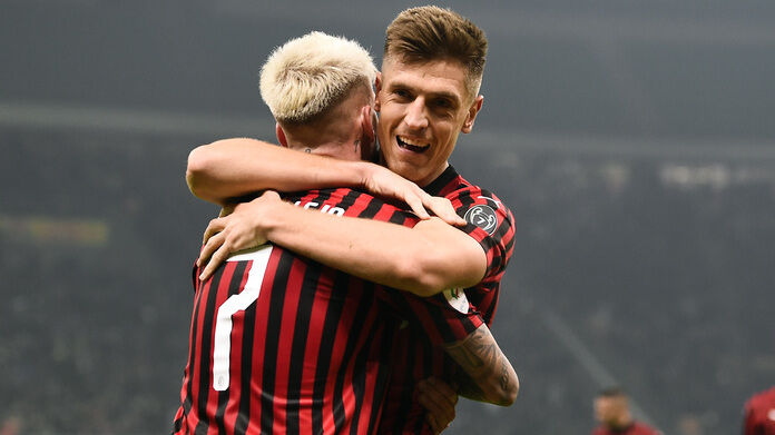 Milan-Spal Coppa Italia Piatek Castillejo