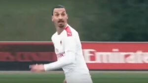 Primo allenamento per Ibrahimovic che punta ad essere titolare nel derby