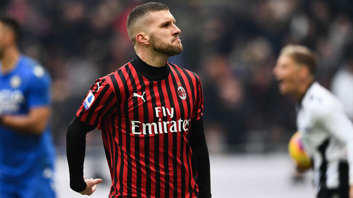 Milan-Udinese serie A Rebic