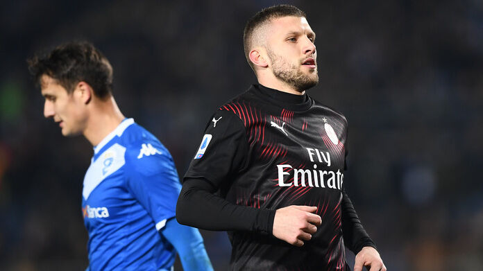 Brescia-Milan serie A Rebic