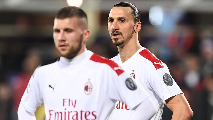 Fiorentina-Milan serie A Rebic Ibra