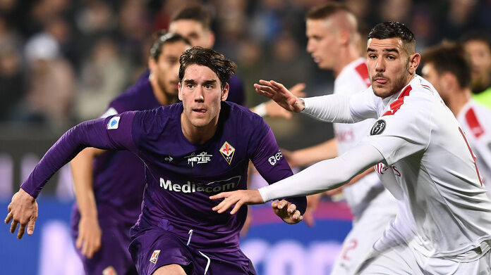 Fiorentina-Milan serie A Vlahovic