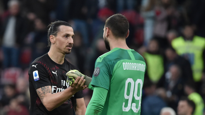 Ibra e Gigio (2) (1) Ibra Donnarumma