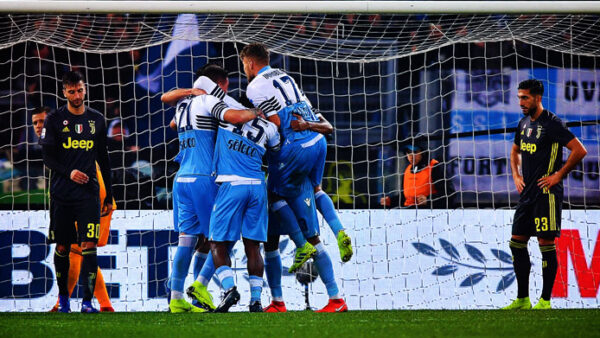 Lazio juventus esultanza gennaio