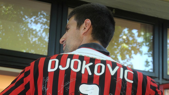 Djokovic a MilanTV: «Speriamo di vedere il Milan in finale» 26 Djokovic Milan