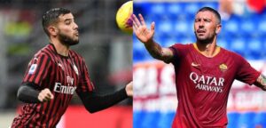 Milan-Roma: è Rebic contro Dzeko, Theo Hernandez contro Kolarov