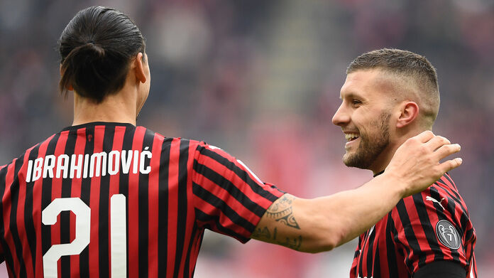 Milan-Udinese serie A Rebic Ibrahimovic
