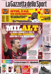 Le prime pagine dei quotidiani sportivi in edicola questa mattina 33 Screenshot 20201027 075837 Chrome