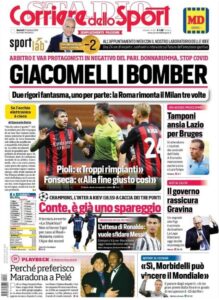Le prime pagine dei quotidiani sportivi in edicola questa mattina 34 Screenshot 20201027 075900 Chrome