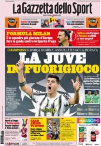 Le prime pagine dei quotidiani sportivi in edicola questa mattina 33 Screenshot 20201029 013827 Chrome