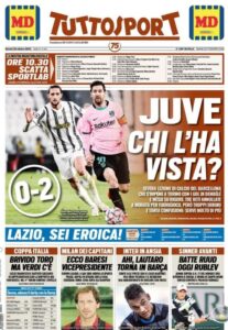 Le prime pagine dei quotidiani sportivi in edicola questa mattina 35 Screenshot 20201029 013915 Chrome