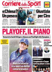 Le prime pagine dei quotidiani sportivi in edicola questa mattina 34 corriere dello sport 2020 10 07 5f7cf52e1f7ba
