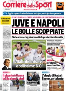 Le prime pagine dei quotidiani sportivi in edicola questa mattina 34 corriere dello sport 2020 10 08 5f7e3aa133cf3