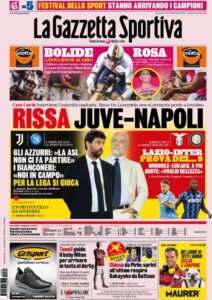 Le prime pagine sportive dei quotidiani di oggi 33 la gazzetta dello sport 2020 10 04 5f7900b4cf560