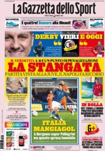 Le prime pagine dei quotidiani sportivi in edicola questa mattina 33 la gazzetta dello sport 2020 10 15 5f8781231bba0