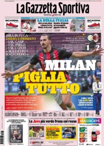 Le prime pagine dei quotidiani sportivi in edicola questa mattina 33 la gazzetta dello sport 2020 10 18 5f8b7b4065d77