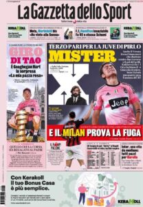 Le prime pagine dei quotidiani sportivi in edicola questa mattina 33 la gazzetta dello sport 2020 10 26 5f960fa192ae6