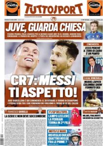 Le prime pagine dei quotidiani sportivi in edicola questa mattina 35 tuttosport 2020 10 11 5f8237c254164