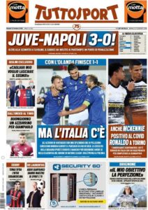 Le prime pagine dei quotidiani sportivi in edicola questa mattina 35 tuttosport 2020 10 15 5f877792a5912