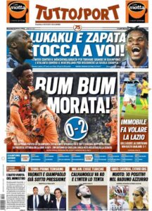 Le prime pagine dei quotidiani sportivi in edicola questa mattina 35 tuttosport 2020 10 21 5f8f641262e67