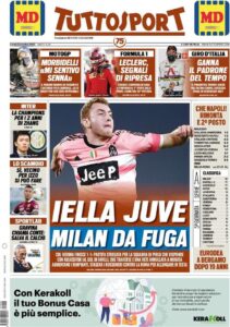 Le prime pagine dei quotidiani sportivi in edicola questa mattina 35 tuttosport 2020 10 26 5f9611a804c48