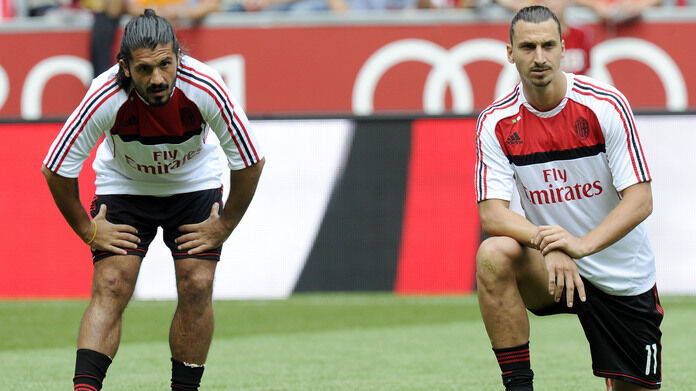 Internacional di Porto Alegre-Milan Audi Cup 2011 Gattuso Ibrahimovic