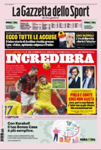 Le prime pagine dei quotidiani sportivi in edicola questa mattina 33 Screenshot 20201109 032307 Chrome