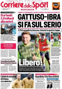 Le prime pagine dei quotidiani sportivi in edicola questa mattina 33 corriere dello sport 2020 11 20 5fb6fd6a97189