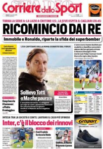 Le prime pagine dei quotidiani sportivi in edicola questa mattina 33 corriere dello sport 2020 11 21 5fb853c9ac358