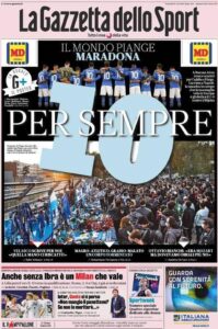 Le prime pagine dei quotidiani sportivi in edicola questa mattina 33 la gazzetta dello sport 2020 11 27 5fc041372dcee