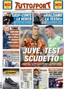 Le prime pagine dei quotidiani sportivi in edicola questa mattina 35 tuttosport 2020 11 08 5fa72ad98b8fb