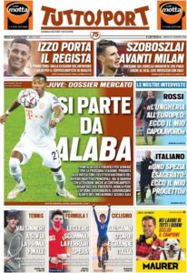 Le prime pagine dei quotidiani sportivi in edicola questa mattina 35 tuttosport 2020 11 14 5faf12c2e8077