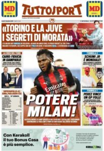 Le prime pagine dei quotidiani sportivi in edicola questa mattina 35 Screenshot 20201207 011131 Chrome