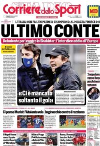 Le prime pagine dei quotidiani sportivi in edicola questa mattina 34 Screenshot 20201210 021721 Chrome