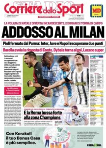 Le prime pagine dei quotidiani sportivi in edicola questa mattina 34 Screenshot 20201214 013912 Chrome