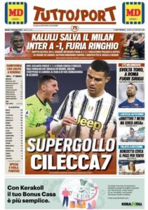 Le prime pagine dei quotidiani sportivi in edicola questa mattina 35 Screenshot 20201217 084406 Chrome
