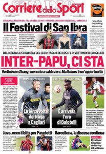 Le prime pagine dei quotidiani sportivi in edicola questa mattina 34 corriere dello sport 2020 12 30 5febb878e573c