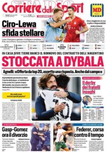 Le prime pagine dei quotidiani sportivi in edicola questa mattina 31 corriere dello sport 2020 12 15 5fd7f5e1545b2