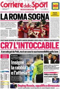 Le prime pagine dei quotidiani sportivi in edicola questa mattina 35 corriere dello sport 2020 12 18 5fdbeefa64e71