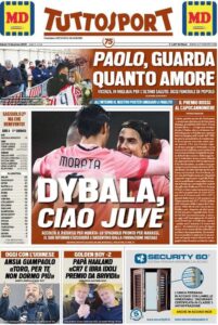 Le prime pagine dei quotidiani sportivi in edicola questa mattina 35 tuttosport 2020 12 12 5fd4042805253
