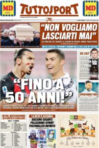 Le prime pagine dei quotidiani sportivi in edicola questa mattina 35 tuttosport 2020 12 13 5fd55267a3716