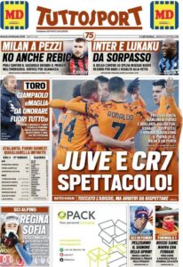 Le prime pagine dei quotidiani sportivi in edicola questa mattina 35 tuttosport 2020 12 20 5fde8b2a3de87