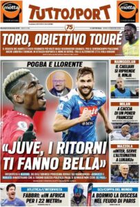 Le prime pagine dei quotidiani sportivi in edicola questa mattina 35 tuttosport 2020 12 30 5febb8425340f