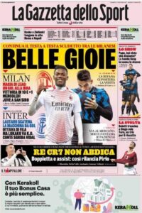 Le prime pagine dei quotidiani sportivi in edicola questa mattina 33 Screenshot 20210104 013723 Chrome