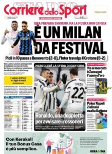 Le prime pagine dei quotidiani sportivi in edicola questa mattina 34 Screenshot 20210104 013743 Chrome