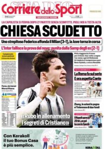 Le prime pagine dei quotidiani sportivi in edicola questa mattina 34 Screenshot 20210107 025159 Chrome