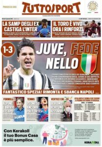 Le prime pagine dei quotidiani sportivi in edicola questa mattina 35 Screenshot 20210107 025214 Chrome